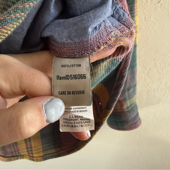 L.L. Bean The 1912 LS Overshirt Sullivan's Crossing Size Small Multicolor - Picture 5 of 8